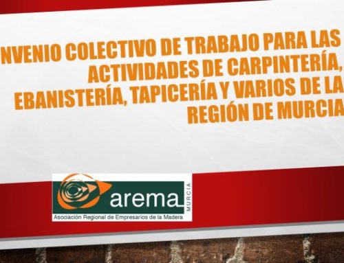Publicado Convenio para actividades de Carpintería, Ebanistería, Tapicería y Varios de la Región de Murcia 2026